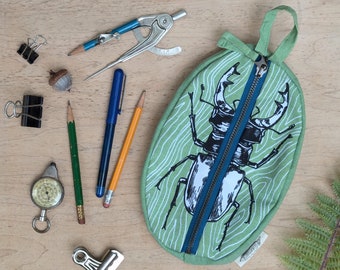 zipper pouch | bug pencil bag | pencil pouch | cicada gift | cicada zipper pouch | insect zipper pouch | bug zipper pouch | cicada bag