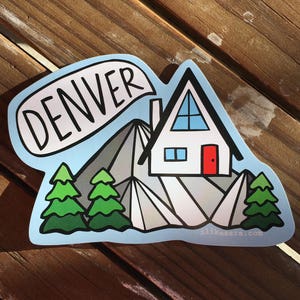 Denver sticker | colorado sticker | mountain sticker | cabin sticker