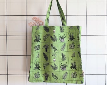 fern tote bag | plant tote bag | fern bag | fern grocery bag | plant tote | plant bag | plant grocery bag