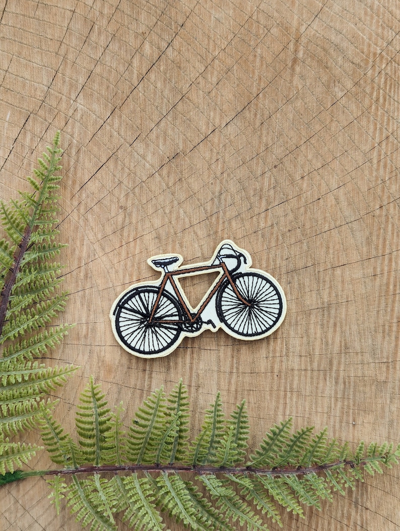 bike patch bicycle patch iron on bike patch iron on bicycle patch bike gift bicycle gift vintage bike patch image 1