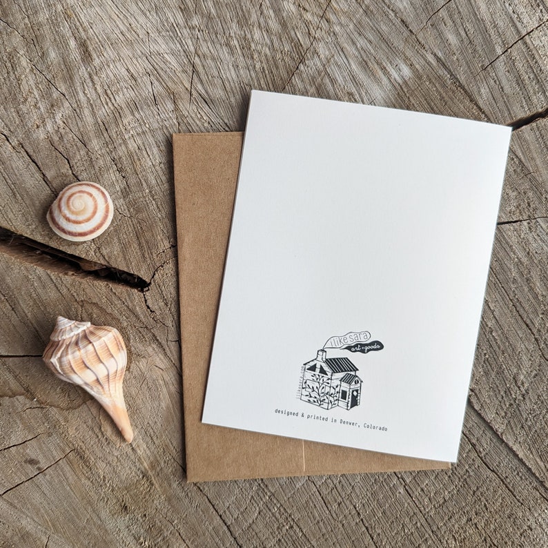 anytime card greeting card thinking of you card i like you card shell card beach card ocean card image 2