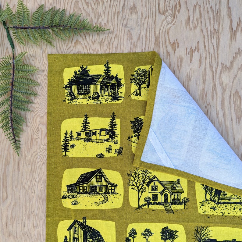 house tea towel house kitchen towel house dish towel house dish cloth house gift house towel architecture gift architecture image 2