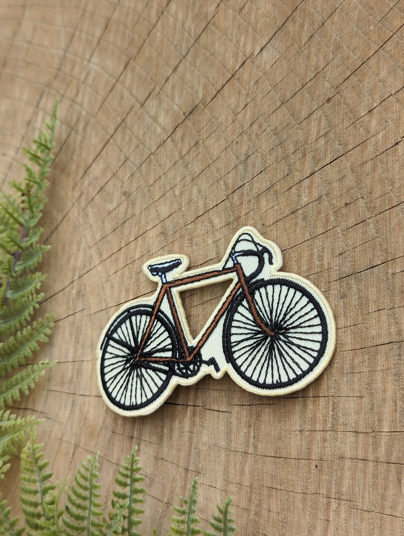 bike patch bicycle patch iron on bike patch iron on bicycle patch bike gift bicycle gift vintage bike patch image 2