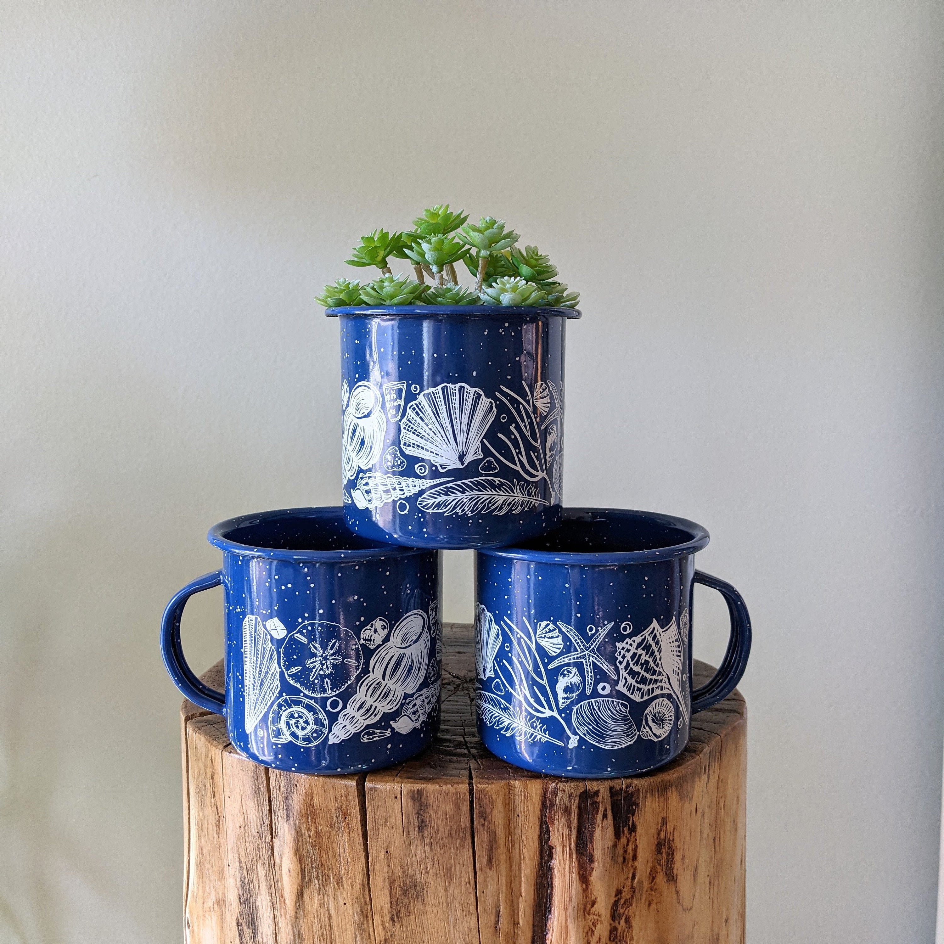 Cute Coffee Mug Summer Gift Ideas Beach Aesthetic Enamel Mug 