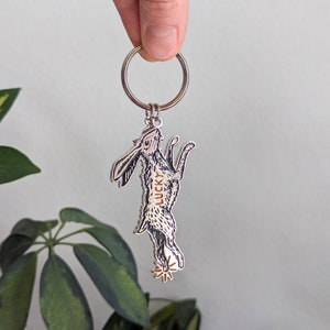 good luck keychain rabbit foot key ring rabbit keychain lucky keychain lucky rabbits foot lucky rabbit keychain bunny keychain image 9