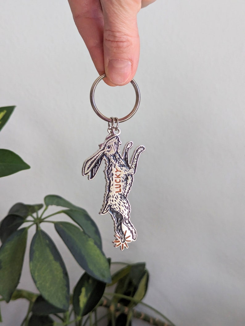 good luck keychain rabbit foot key ring rabbit keychain lucky keychain lucky rabbits foot lucky rabbit keychain bunny keychain image 9