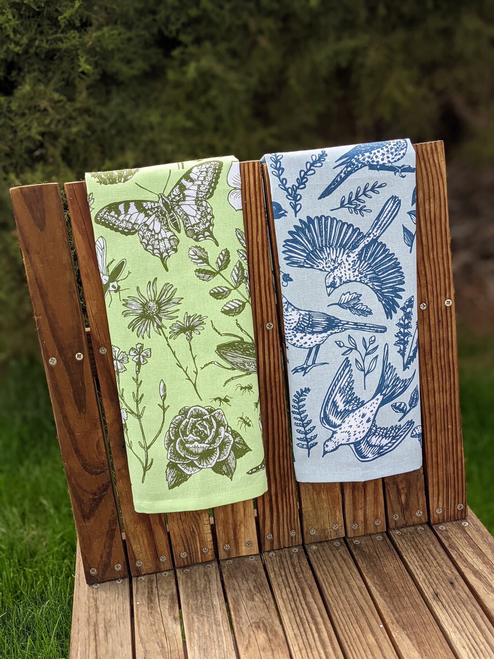 Bird Tea Towel Bird Kitchen Towel Bird Dish Towel Bird Etsy