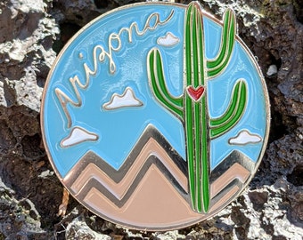 arizona pin | arizona enamel pin | cactus pin | cacti pin | cacti enamel pin | cactus enamel pin | enamel pin | saguaro pin