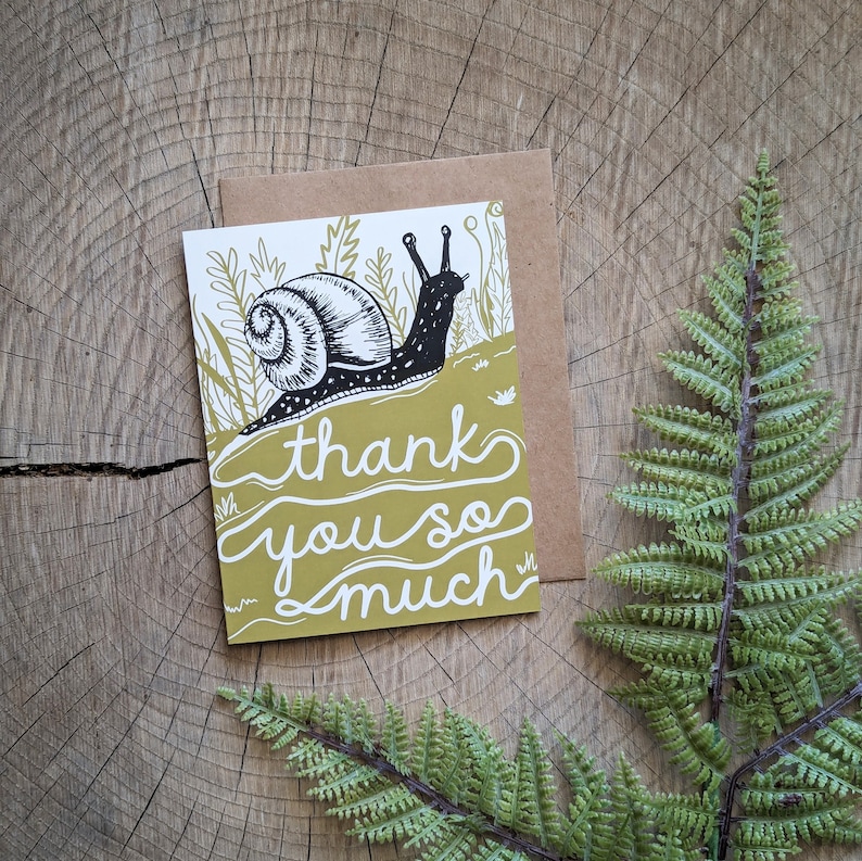 thank you card thank you snail card thanks card thank you thanks thanks snail thanks snail card snail card image 1