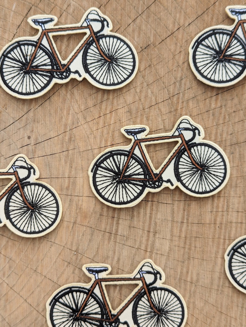 bike patch bicycle patch iron on bike patch iron on bicycle patch bike gift bicycle gift vintage bike patch image 4