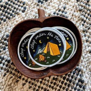 camping patch iron on patch tent patch iron on camping patch outdoors patch nature patch camp patch image 5