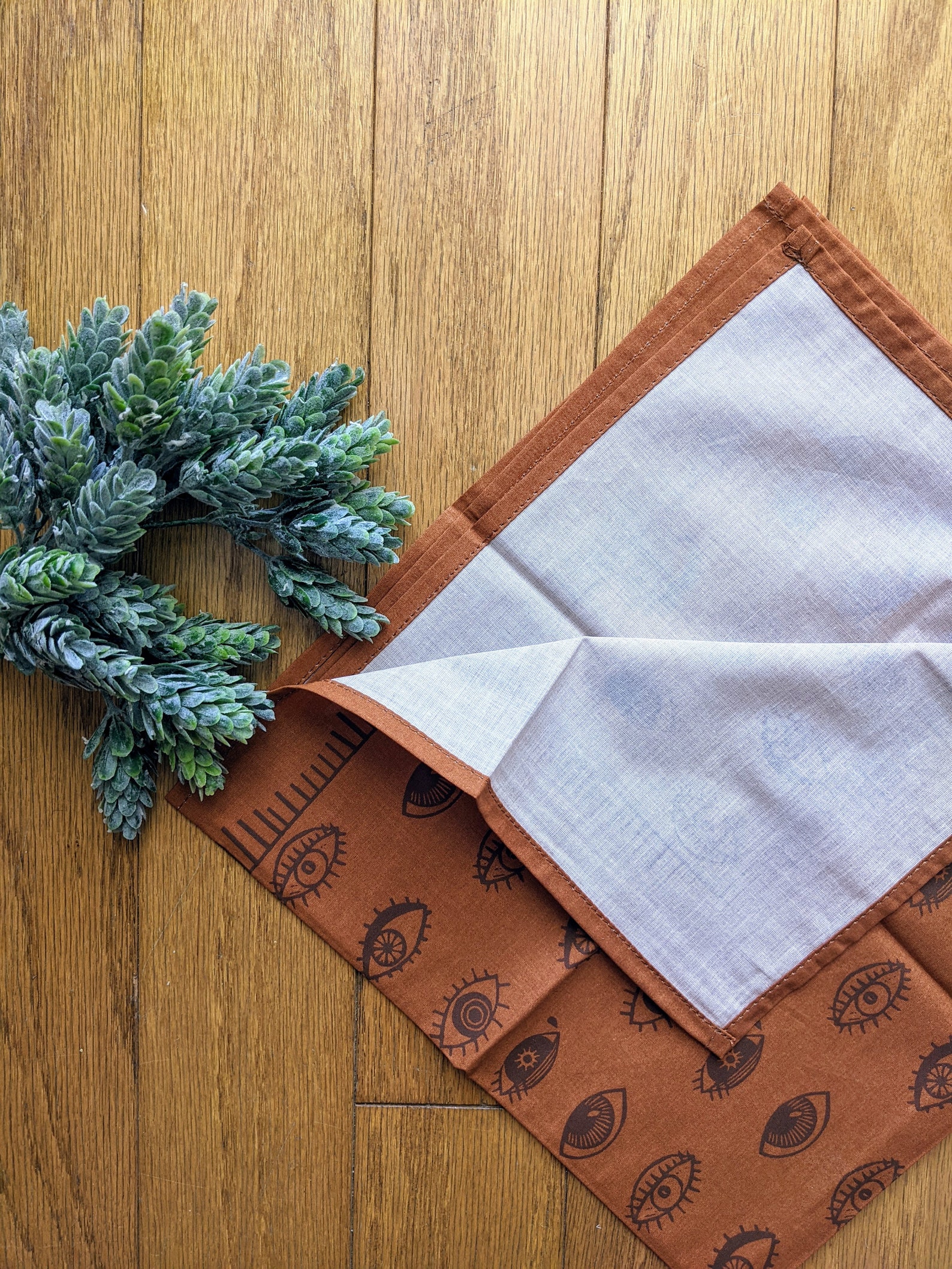 Bandana Eye Bandana Orange Bandana Eyeball Bandana Etsy