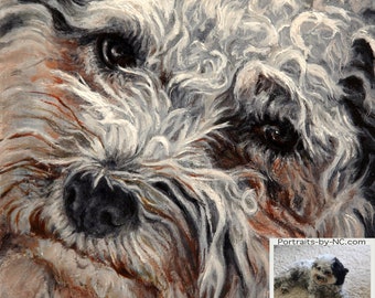 CUSTOM DOG PORTRAIT in Oil - Dog Oil Portrait from Photo on Canvas - Personalized Pet Portrait - Dog Portraits - German Shorthair Portrait