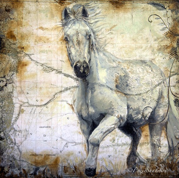 Horse Painting Etsy