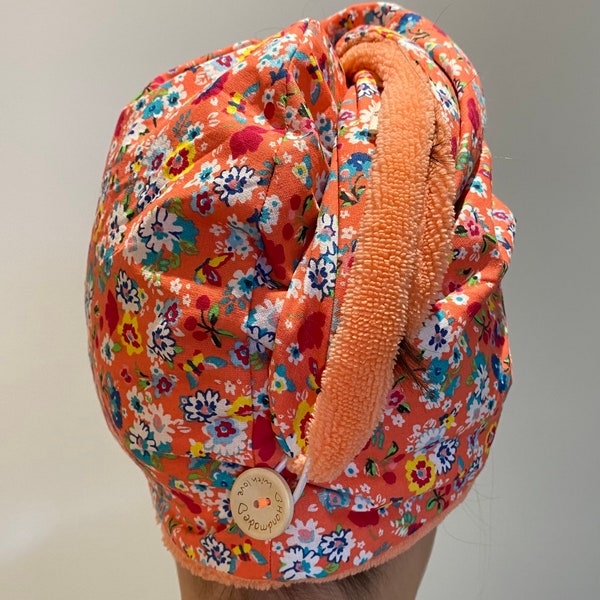 Turban serviette cheveux