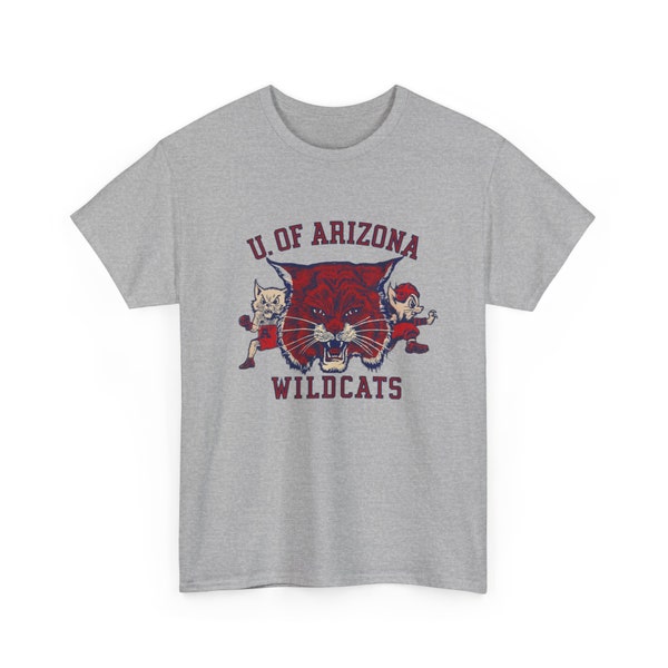 Throw Hands, Break Tackles: Classic Arizona Wildcats Throwback Vintage Logo Tee