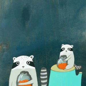 Raccoons - Art Print