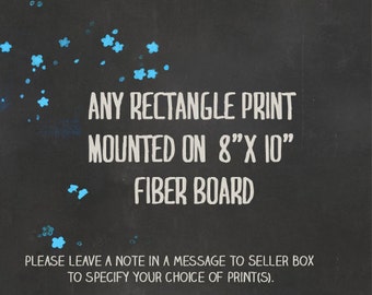 Rectangle Print Mounted on 8"x10" Board