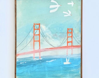 Hand Painted Original Painting - Hello San Francisco (#344)