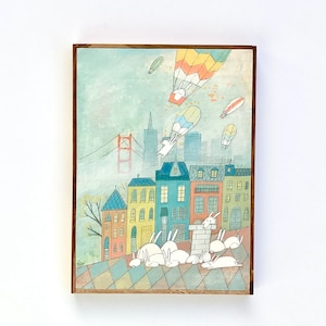 Hand Painted Original Painting 8x10 Hello San Francisco 416 image 1