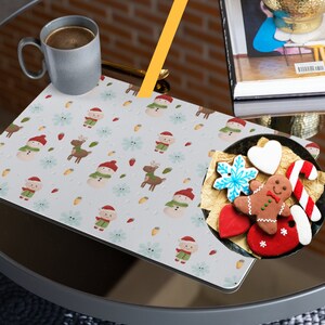 Tischset Weihnachten | Weihnachtsgewebte Tischsets | Vintage Weihnachts Tischset | Weihnachtliche Tischdekoration