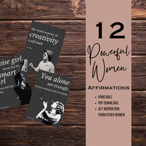 Biglietti di affermazione EmpowerHER: citazioni stimolanti, donne forti e design di grande impatto