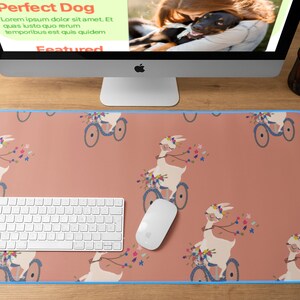 Llama Desk Mat | Llama Fun Desk Mat | Cute Desk Mat | Llama Desk Decor | Llama Gifts