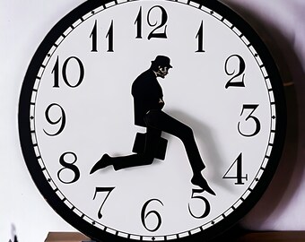 Wall Clock Silly Walks Monthy Python Home Decor Creative Art Clock For Living Room Decoration