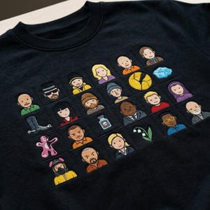 Breaking Bad Charaktere Besticktes Sweatshirt, Custom Walter White & Jesse Pinkman
