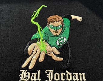 Hal Jordan Sweatshirt, Green Lanternscustom embroidered