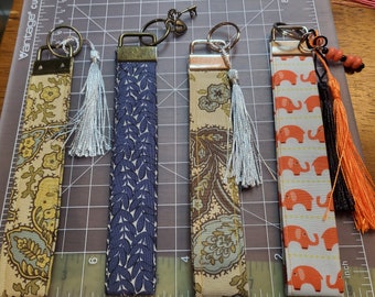 Keychain fob wristlet handmade sewn