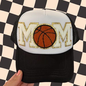 Baseball Mom Trucker Hat: Custom Patched Sports Hat with Chain image 7