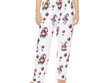 4. Juli Gnome Weiße Pyjamahose