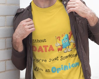 Shirt data-analist, grappig data-wetenschap-T-shirt, staafdiagram-shirt, cadeau technisch werker, T-shirt programmeur humor