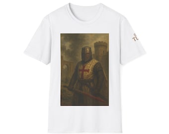 Knights Templar T Shirt – Crusader Cross Graphic Tee – Medieval Knight Shirt – Christian Warrior Apparel – History Buff Gift – Crusades Top