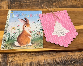 Vintage Little Golden Book Bunny Banner | Storybook Nursery Decor | Baby Shower Theme