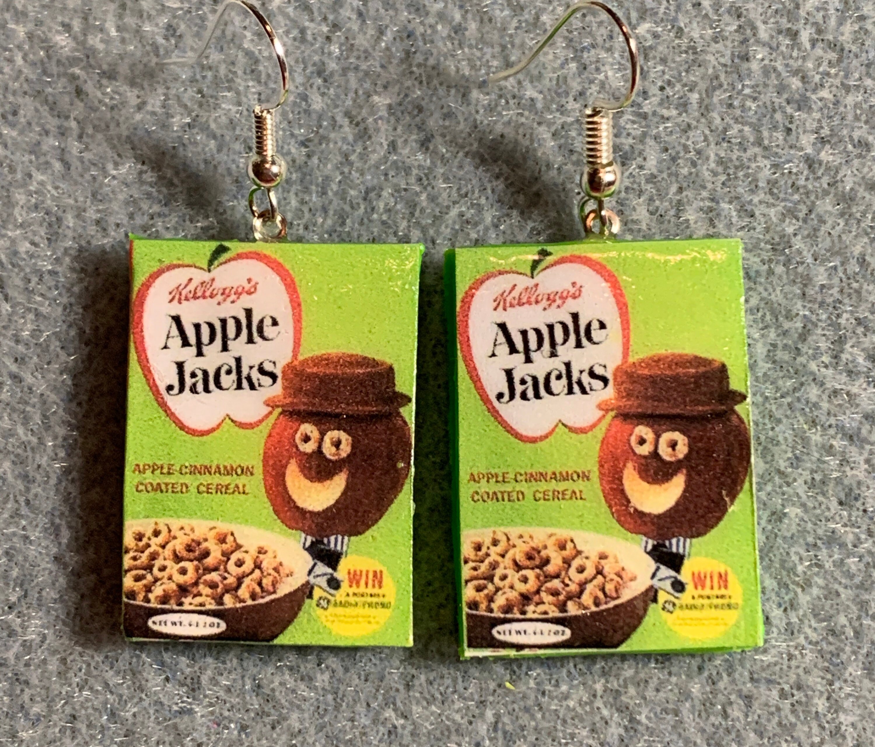 NEW DESIGN 1960s Kelloggs Apple Jacks Cereal Retro Kitsch Etsy