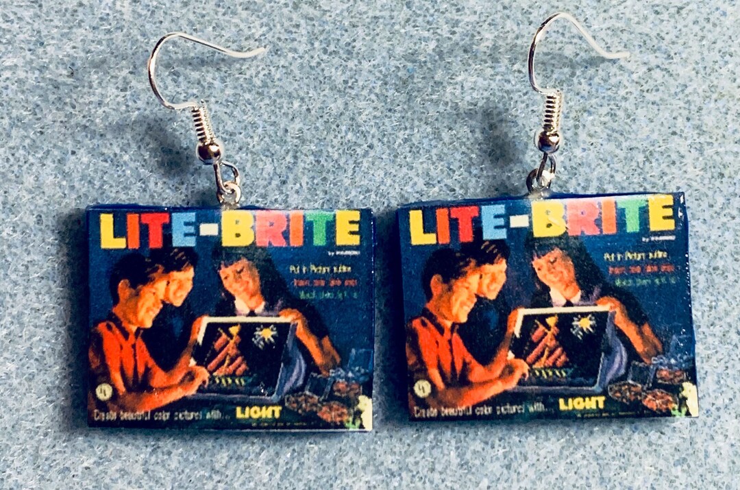 New Design Retro 1960s Lite Brite Toy Game Kitsch Dangle Polymer Clay Earrings Nickle-free - Etsy Canada