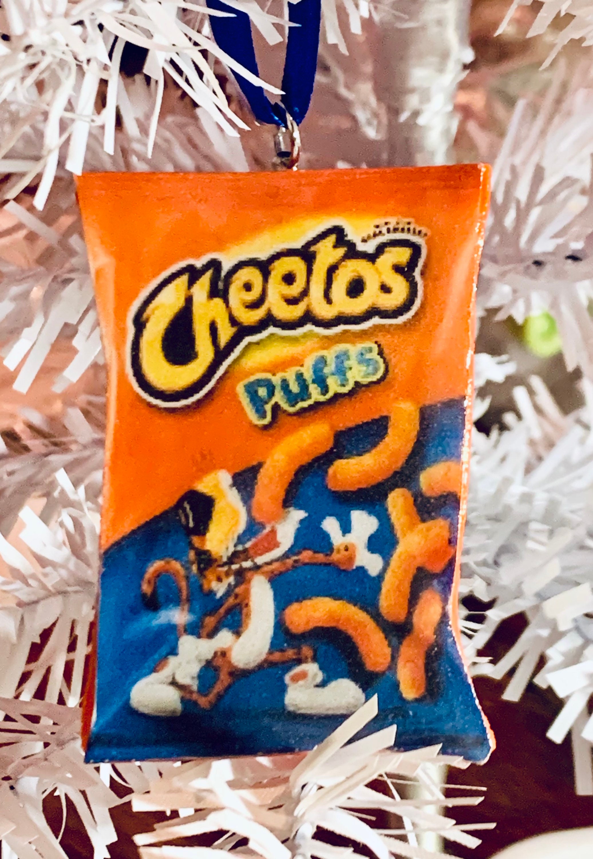 Cheetos Puffs Cheese Snacks Bag Edible Cake Topper Image