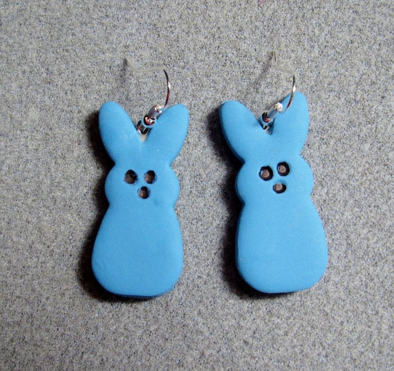 Green Easter Egg Candy White Chocolate Vanilla Bunny Dangle Earrings