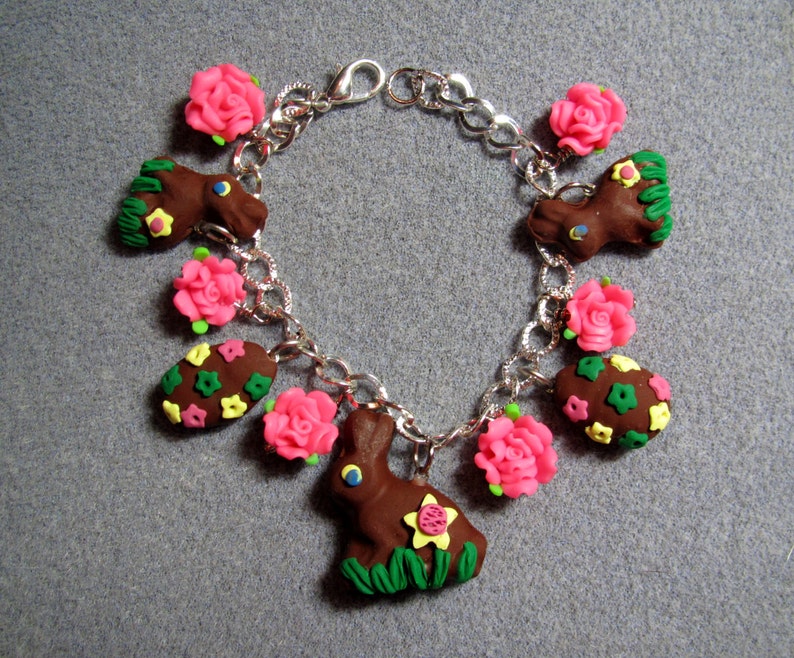 Green Easter Egg Candy White Chocolate Vanilla Bunny Dangle Earrings