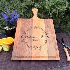 Mothers Day Gift, Custom Cutting Board, Couple Cutting Board, Custom Wedding Gift, Personalized Cutting Board, Personalized Gifts