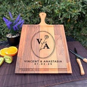 Custom Cutting Board, Couple Cutting Board, Personalized Wedding, Engraved Wood Board, Charcuterie Boards, Engagement Gift, Wedding Gift