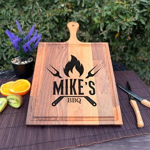 Fathers Day Gift, Grilling Gifts, Custom BBQ Board, BBQ Cutting Board, Grill Gift for Dad, BBQ Gifts, Grilling Tools, Meat Cutting Board