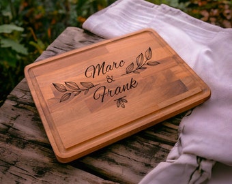 Custom Cutting Board Wedding Gift, Engagement Gift for Couple, Couple Cutting Board, Engraved Wood Board, Bridesmaid Gift,Bridal Shower Gift