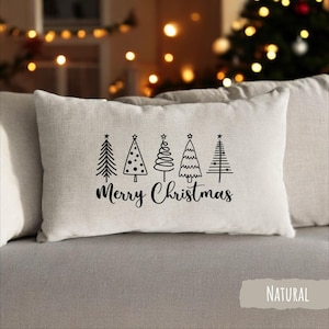 Christmas Gift, Merry Christmas Pillow, Christmas Tree Pillow, Christmas Cushion, Decorative Pillow, Christmas Home Decor, Christmas Pillow