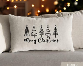 Christmas Gift, Merry Christmas Pillow, Christmas Tree Pillow, Christmas Cushion, Decorative Pillow, Christmas Home Decor, Christmas Pillow