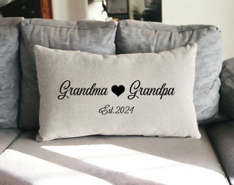 Grandparent Pillow, Custom Pillow, Personalized Pillow, Custom Pillow Cover, Grandparent Gift, Grandma Pillow, Grandpa Pillow, Nana Gift