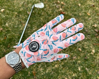 Leather Golf Glove - Sunset Grapefruit Limited Edition