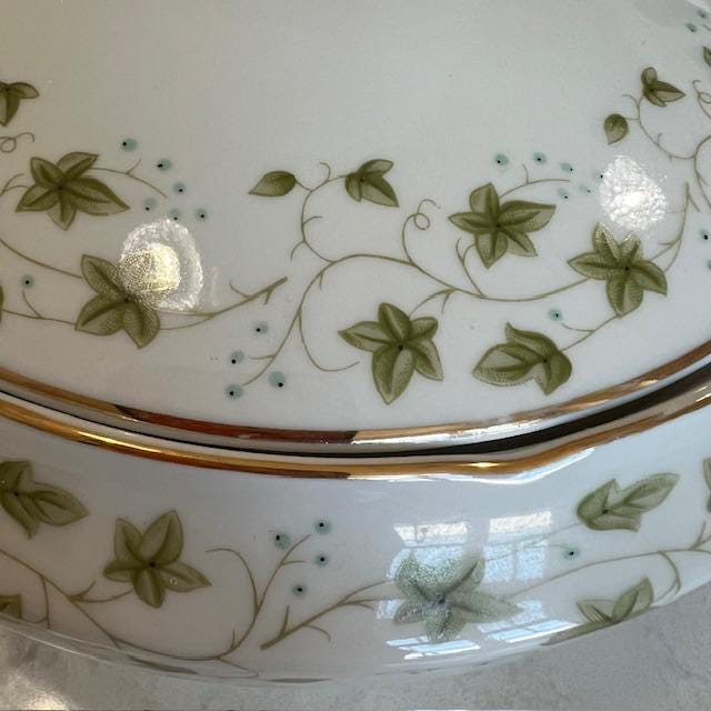 Soup Tureen W/ Ladle Diana Pattern by Favolina Karolina Poland Soup Tureen W/ Ladle Diana Pattern by Favolina Karolina Poland